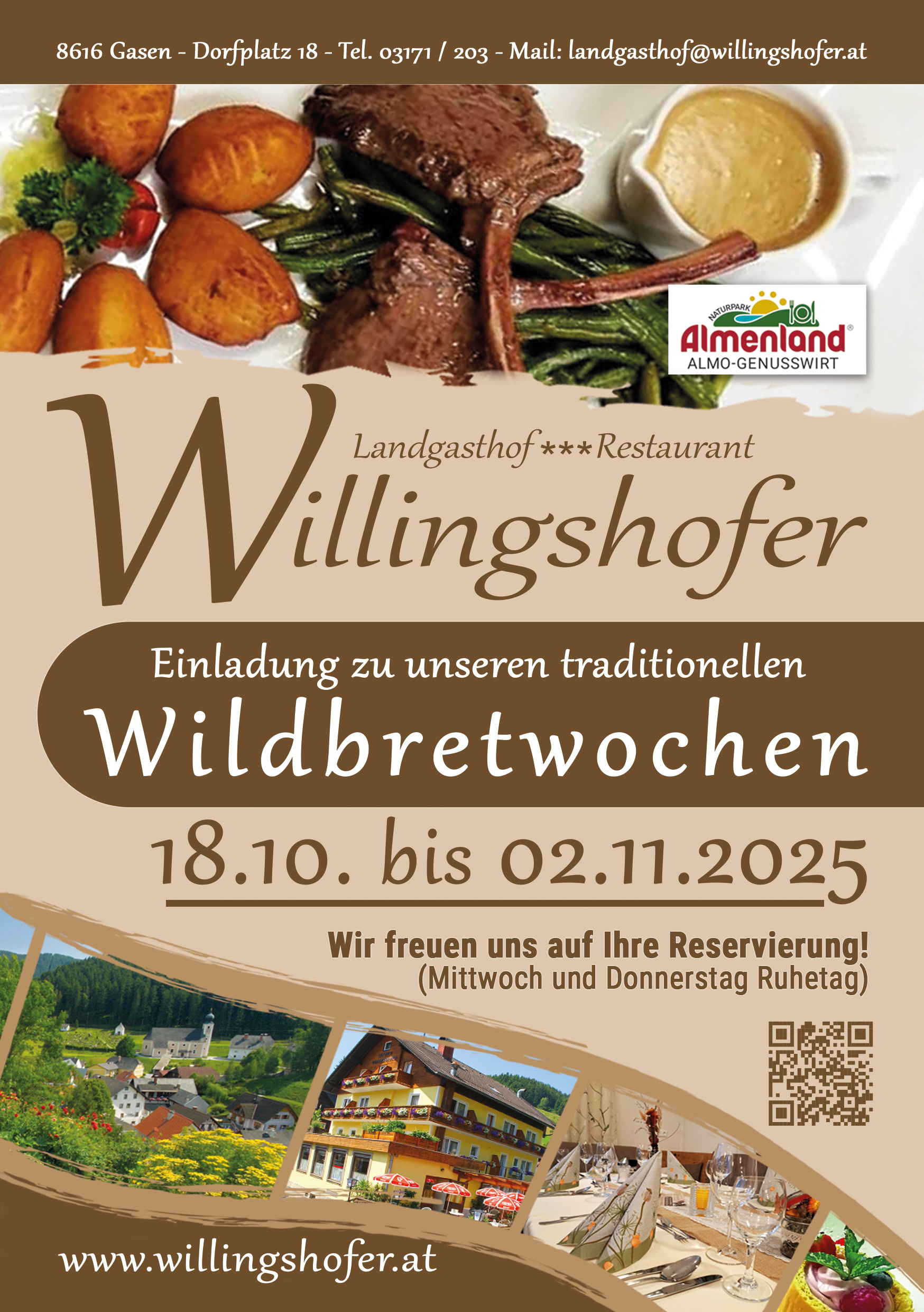 Wildbretwochen 2025 Flyer